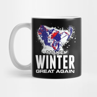 Snowmobile T Shirt Make Winter Great Again Mug